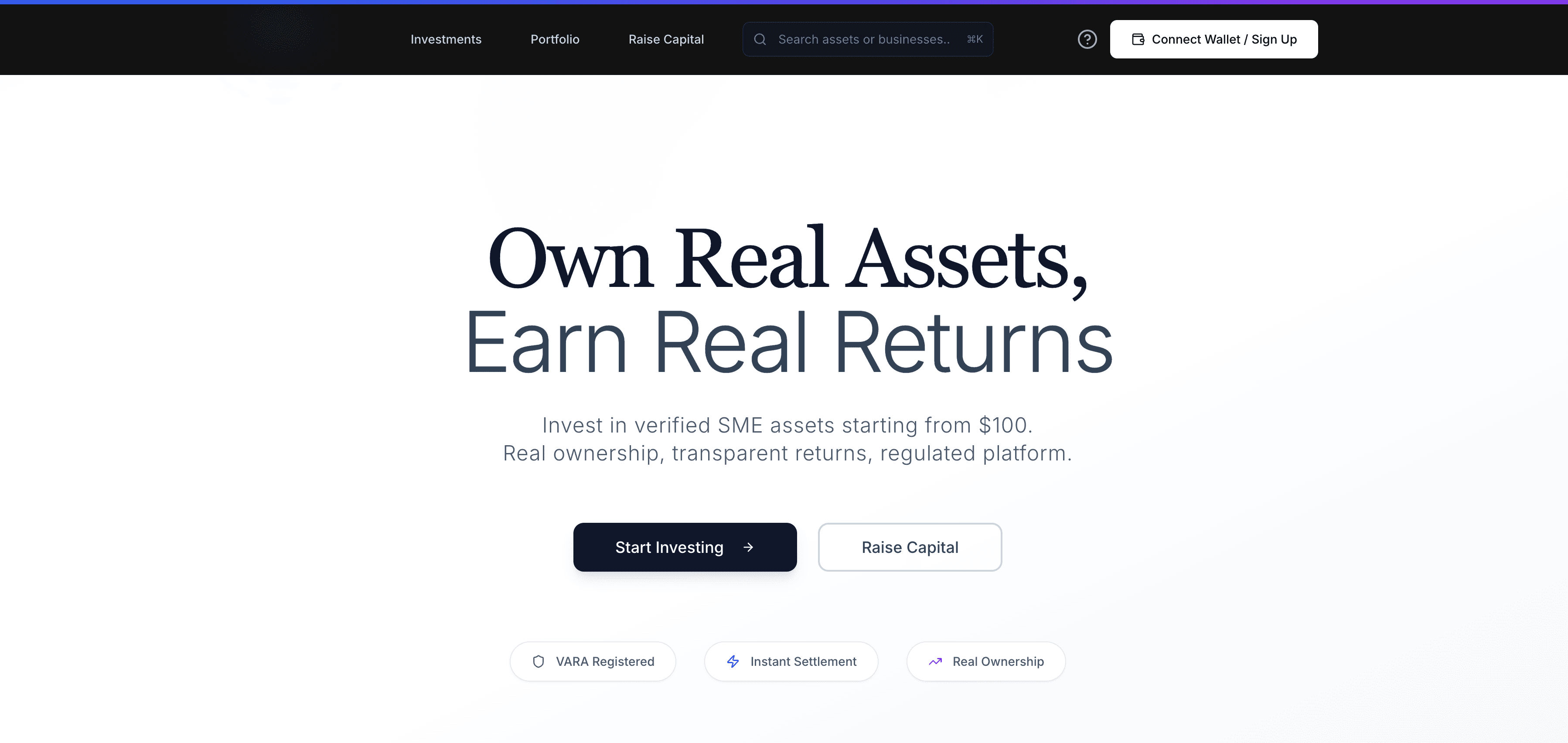 Syntera landing page